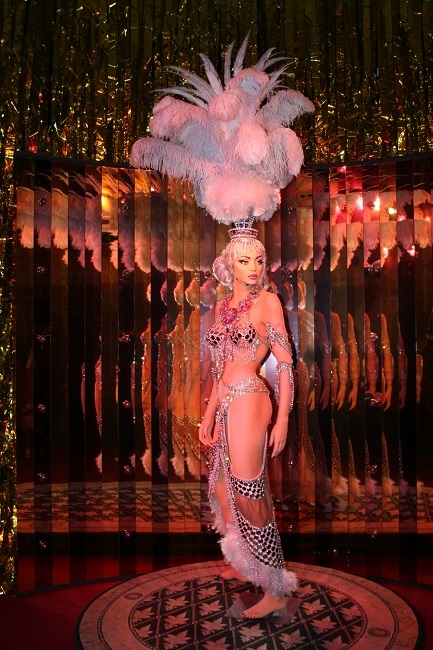 Showgirl coatume from Grant Philippo's Las Vegas Showgirl Musuem