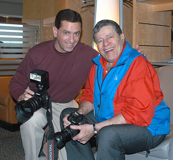 Anthony Lewis and his dad, Jerry Lewis